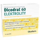 Dicodral 60 Elektrolity, smak bananowy, 12 saszetek USZKODZONE OPAKOWANIE - miniaturka zdjęcia produktu