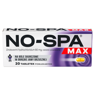 No-Spa Max 80 mg, 20 tabletek - zdjęcie produktu