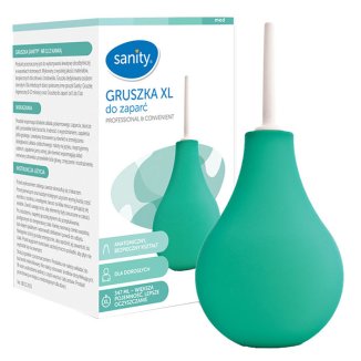 Sanity, gruszka XL do zaparć dla dorosłych i dzieci powyżej 3 lat, nr 11, z kanką - zdjęcie produktu