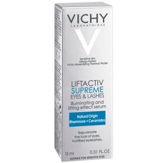 Vichy Liftactiv Serum 10, serum przeciwzmarszczkowe i wzmacniające rzęsy, 15 ml - zdjęcie produktu