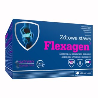 Olimp Flexagen, smak malinowy, 12 g x 30 saszetek - zdjęcie produktu