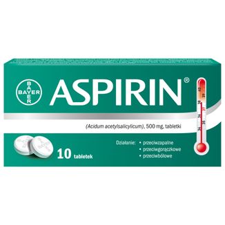 Aspirin 500 mg, 10 tabletek - zdjęcie produktu