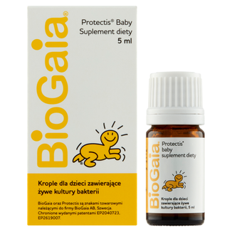 BioGaia Protectis Baby, krople dla dzieci, buteleczka, 5 ml - zdjęcie produktu