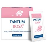 Tantum Rosa 53,2 mg/g, proszek do sporządzania roztworu do irygacji pochwy, 10 saszetek USZKODZONE OPAKOWANIE - miniaturka zdjęcia produktu