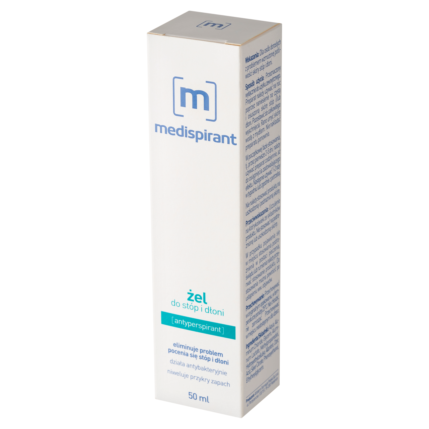 Medispirant Medispirant, Gel für die Füße und Hände, 50 ml — Inhaltsstoffe und Bewertung