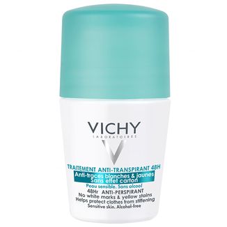 Vichy, antyperspirant roll-on 48h, przeciw śladom na ubraniach, 50 ml USZKODZONE OPAKOWANIE - zdjęcie produktu