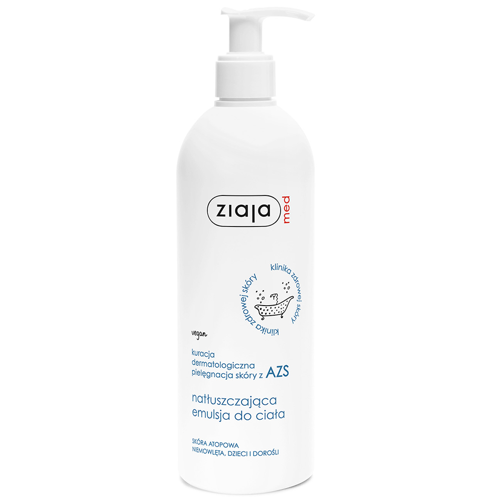 Nieznana Ziaja Med, natłuszczająca emulsja do ciała, skóra atopowa, niemowlęta, dzieci i dorośli, 400 ml