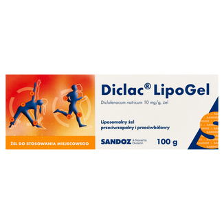 Diclac LipoGel 10 mg/ g, żel, 100 g - zdjęcie produktu