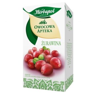 Herbapol Owocowa Apteka Żurawina, herbatka, 2,5 g x 20 saszetek Herbapol Owocowa Apteka Żurawina, herbatka, 2,5 g x 20 saszetek - zdjęcie produktu
