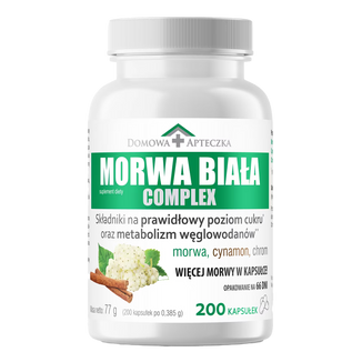 Morwa Biała Complex, 200 kapsułek Morwa Biała Complex, 200 kapsułek - zdjęcie produktu