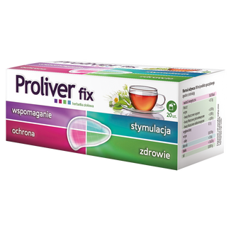 Proliver Fix, herbatka ziołowa, 20 saszetek - zdjęcie produktu