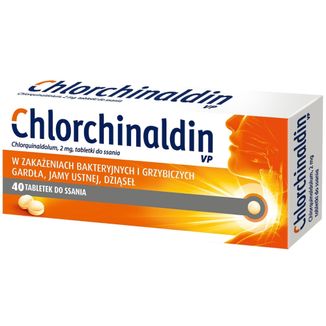 Chlorchinaldin VP 2 mg, 40 tabletek do ssania USZKODZONE OPAKOWANIE - zdjęcie produktu