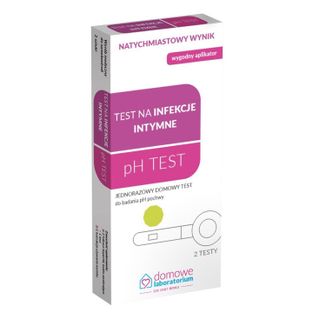 Domowe Laboratorium pH Test na infekcje intymne, domowy test do badania pH pochwy, 2 sztuki - zdjęcie produktu