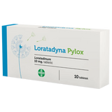 Loratadyna Pylox 10 mg, 10 tabletek - miniaturka zdjęcia produktu