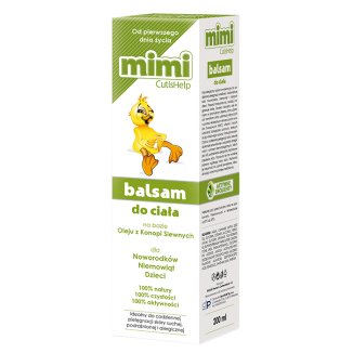 CutisHelp Mimi, balsam konopny do ciała, od 1 dnia życia, 200 ml KRÓTKA DATA - zdjęcie produktu