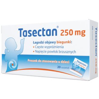 Tasectan 250 mg, proszek do stosowania u dzieci, 20 saszetek - zdjęcie produktu