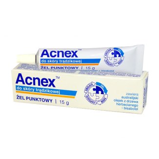 Acnex, żel punktowy do skóry trądzikowej, 15 g - 2 Acnex, żel punktowy do skóry trądzikowej, 15 g - 2 - zdjęcie produktu