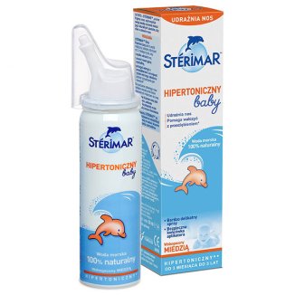 Sterimar Baby, spray hipertoniczny z miedzią, dla dzieci od 3 miesiąca, 50ml - zdjęcie produktu