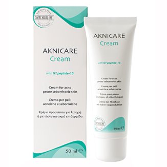Synchroline Aknicare Cream, krem z GT-peptide 10, skóra trądzikowa i łojotokowa, 50 ml - zdjęcie produktu