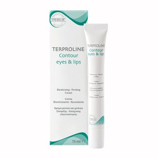 Synchroline Terproline Contour Eyes & Lips, uelastyczniający krem do skóry okolic oczu i ust, 15 ml - zdjęcie produktu