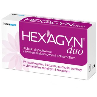 Hexagyn Duo, globulki dopochwowe, 10 sztuk - zdjęcie produktu