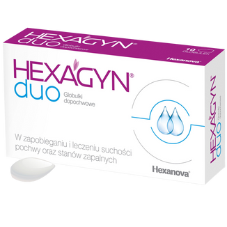 Hexagyn Duo, globulki dopochwowe, 10 sztuk - zdjęcie produktu