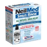 Sinus Rinse Kit, zestaw do irygacji zatok dla dorosłych, butelka 240 ml + 60 saszetek - miniaturka zdjęcia produktu