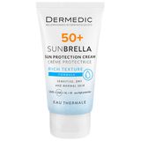 Dermedic Sunbrella, krem ochronny do twarzy, skóra sucha i normalna, SPF 50+, 50 g - miniaturka zdjęcia produktu
