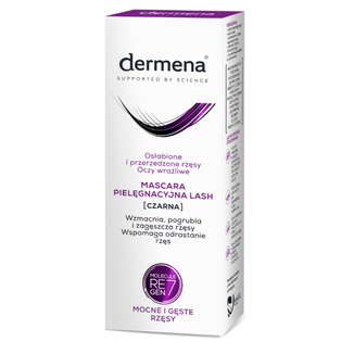 Dermena Lash, mascara wzmacniająca do rzęs, czarna, 10 ml KRÓTKA DATA Dermena Lash, mascara wzmacniająca do rzęs, czarna, 10 ml KRÓTKA DATA - zdjęcie produktu