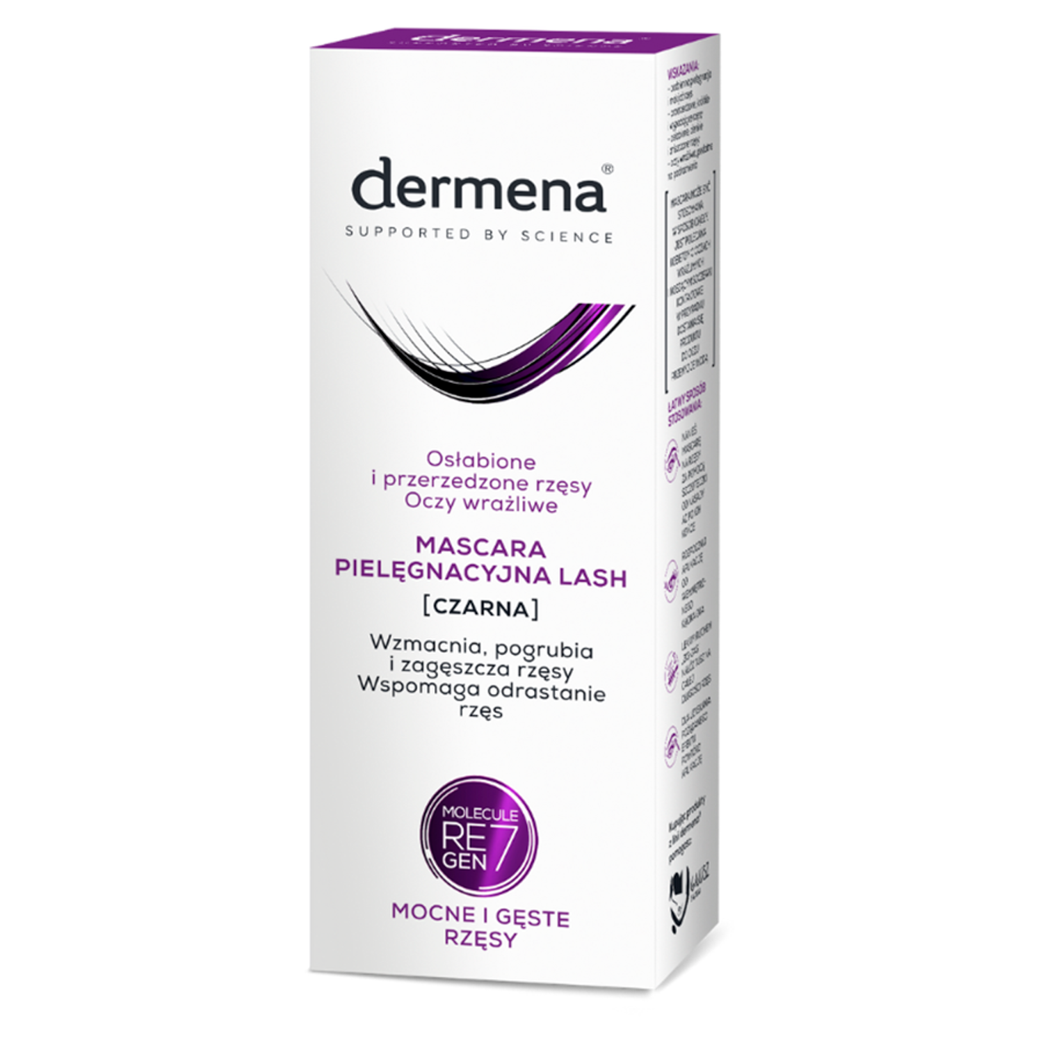 Dermena Dermena Lash, mascara stärkend für die Wimpern, schwarz, 10 ml — Inhaltsstoffe und Bewertung