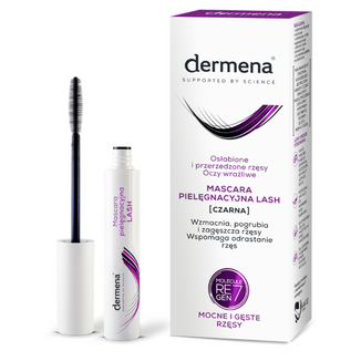 Dermena Lash, mascara wzmacniająca do rzęs, czarna, 10 ml - zdjęcie produktu