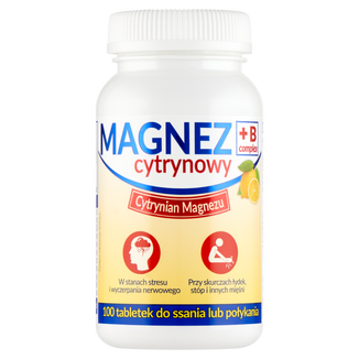 Magnez B Complex - cytrynowy, 100 tabletek - zdjęcie produktu