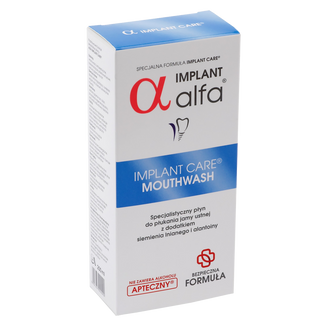 Alfa Implant, płyn do płukania jamy ustnej, 200 ml USZKODZONE OPAKOWANIE - zdjęcie produktu