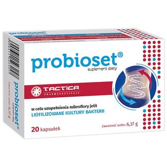 Probioset, 20 kapsułek - zdjęcie produktu