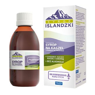 Syrop islandzki na kaszel, od 1 roku, bez alkoholu, 200 ml KRÓTKA DATA - zdjęcie produktu