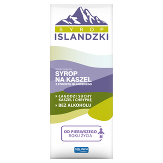 Syrop islandzki na kaszel, od 1 roku, bez alkoholu, 200 ml Syrop islandzki na kaszel, od 1 roku, bez alkoholu, 200 ml - zdjęcie produktu