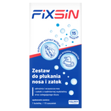 Fixsin, zestaw do płukania nosa i zatok, butelka 240 ml + 15 saszetek KRÓTKA DATA - miniaturka zdjęcia produktu