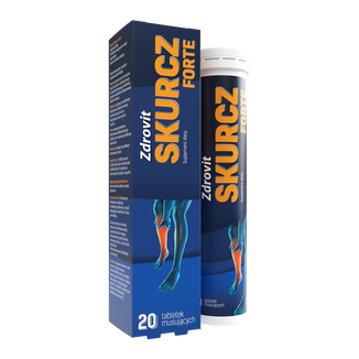 Zdrovit Skurcz Forte, 20 tabletek musujących USZKODZONE OPAKOWANIE - zdjęcie produktu