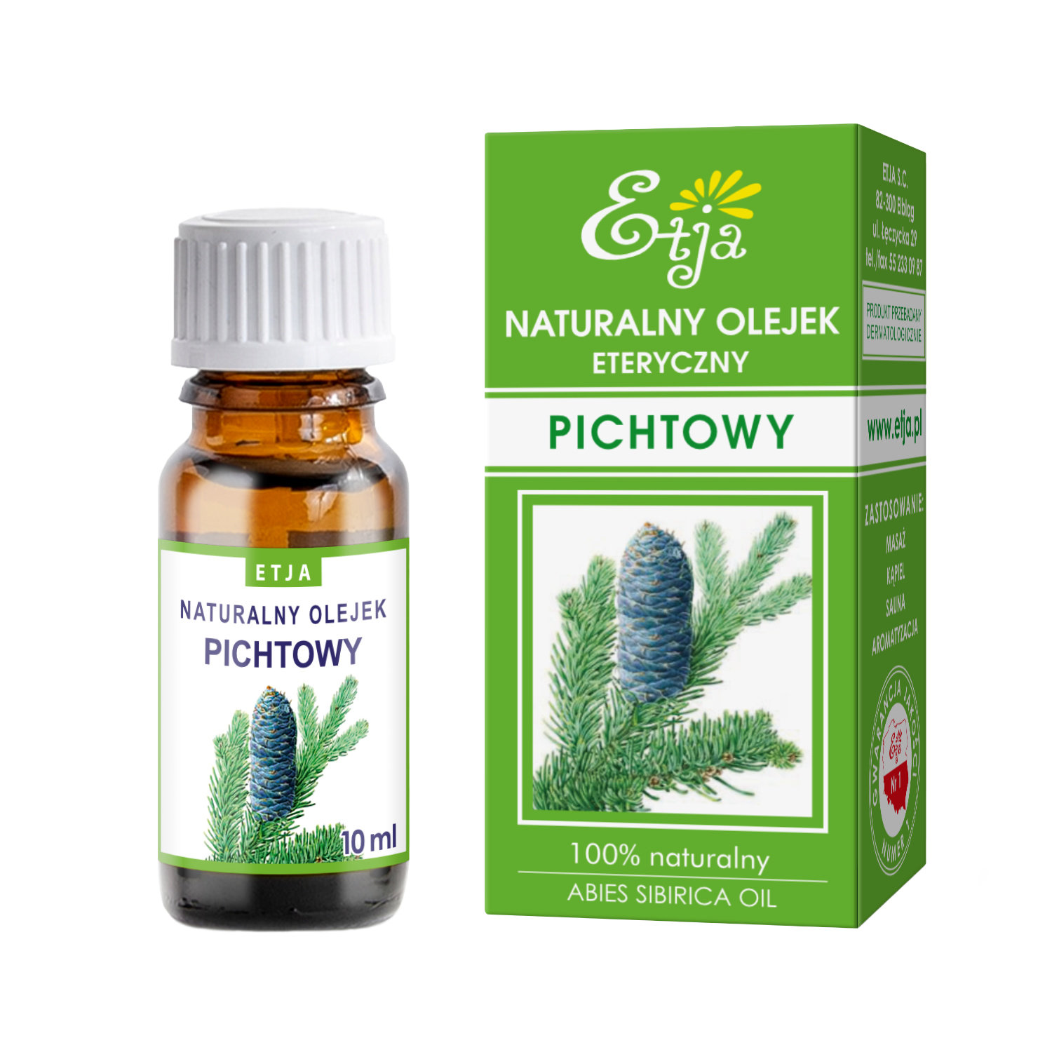 Nieznana Etja, Olejek eteryczny pichtowy, 10 ml