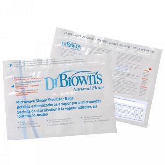 Dr Brown's, torebki do sterylizacji butelek i akcesoriów, wielorazowe, 5 sztuk - zdjęcie produktu