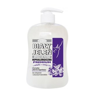 Biały Jeleń Premium, hipoalergiczne mydło z ekstraktem czarnego bzu w płynie, 300 ml - 2 Biały Jeleń Premium, hipoalergiczne mydło z ekstraktem czarnego bzu w płynie, 300 ml - 2 - zdjęcie produktu