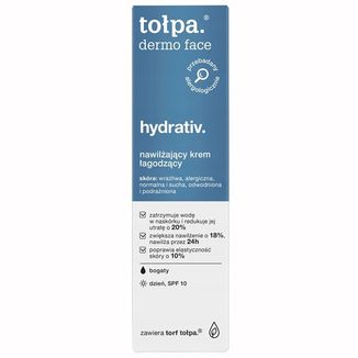 Tołpa Dermo Face Hydrativ, nawilżający krem łagodzący, SPF 10, 40 ml USZKODZONE OPAKOWANIE - zdjęcie produktu