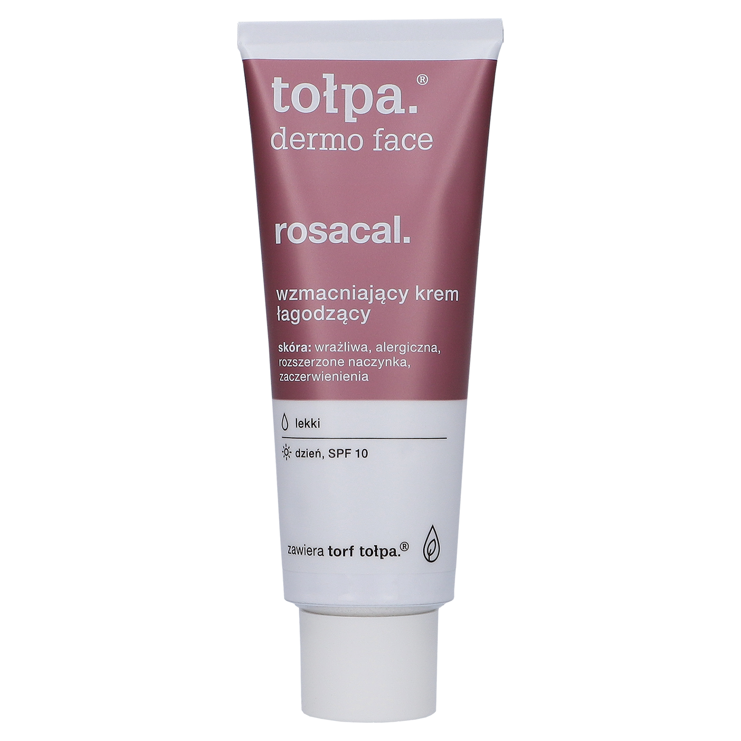 Tołpa Tołpa Dermo Face, Rosacal, Creme beruhigend-kräftigend, leicht, SPF 10, für den Tag, 40 ml — Inhaltsstoffe und Bewertung