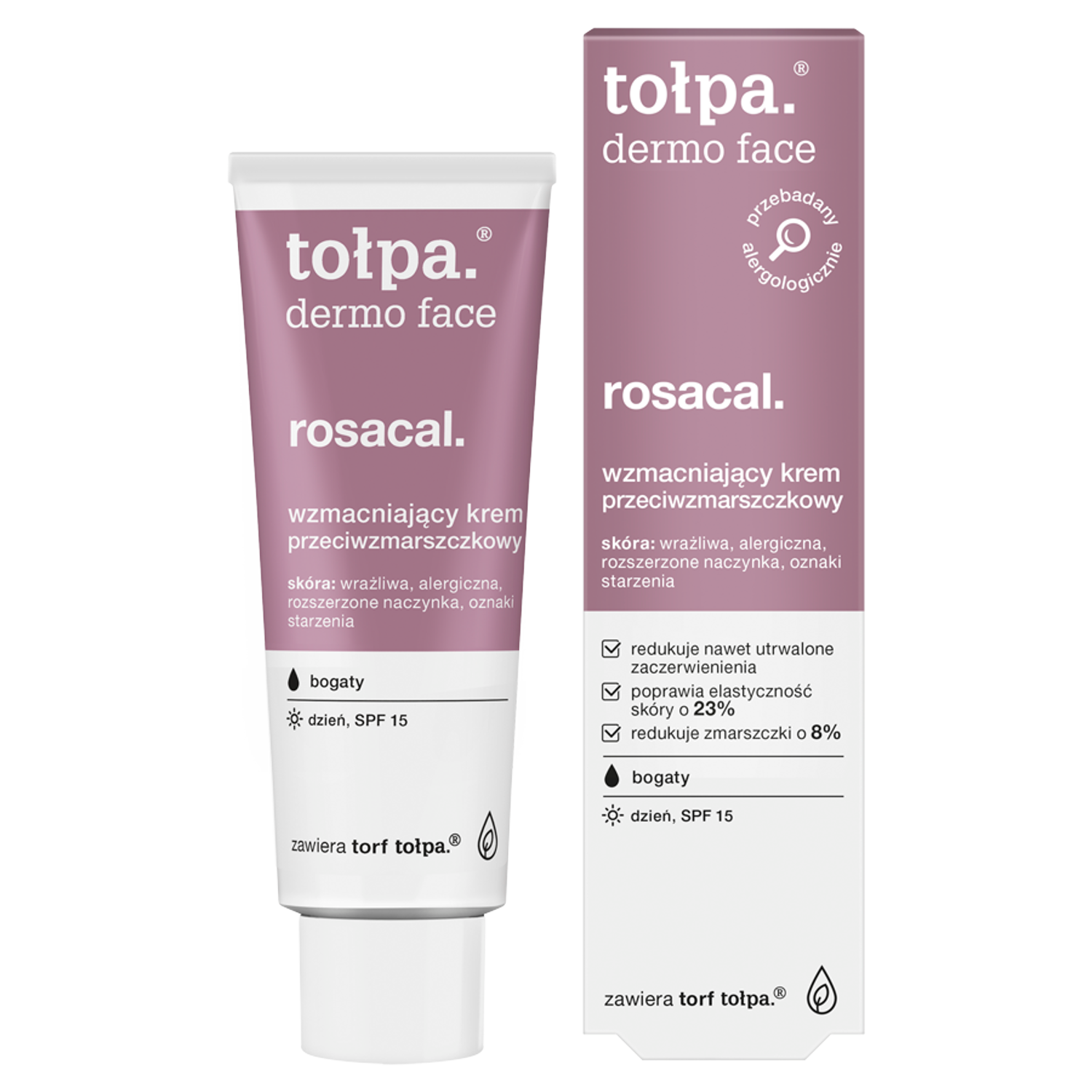 Tołpa Tołpa Dermo Face Rosacal, kräftigend Anti-Falten-Creme, für den Tag, 40 ml — Inhaltsstoffe und Bewertung