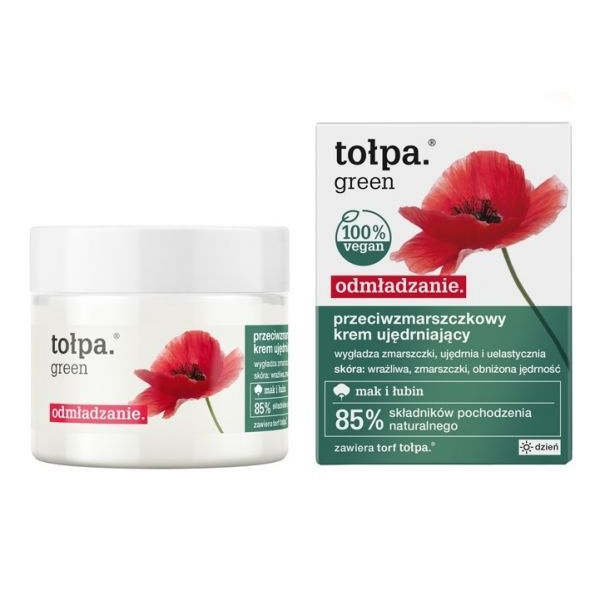 Tołpa Tołpa Green, odmładzanie, krem ujędrniający przeciwzmarszczkowy, na dzień, 50 ml