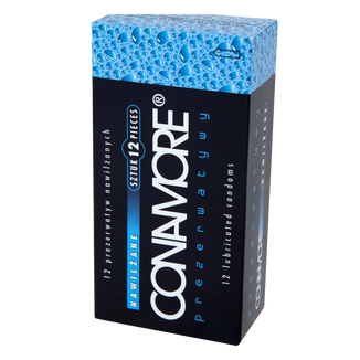 Unimil Conamore, prezerwatywy nawilżane, 12 sztuk - zdjęcie produktu