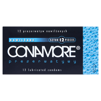 Unimil Conamore, prezerwatywy nawilżane, 12 sztuk - zdjęcie produktu
