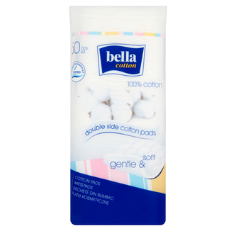 Bella Cotton, płatki kosmetyczne, kwadratowe, 50 sztuk - zdjęcie produktu
