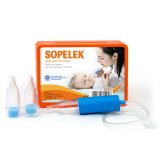 Sopelek, aspirator do nosa, od urodzenia + końcówki do aspiratora z filtrem, 3 sztuki - miniaturka zdjęcia produktu