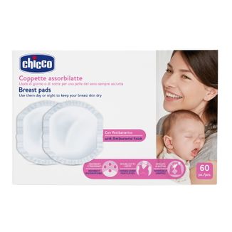 Chicco, wkładki laktacyjne NaturalFeeling, antybakteryjne, 60 sztuk USZKODZONE OPAKOWANIE - zdjęcie produktu